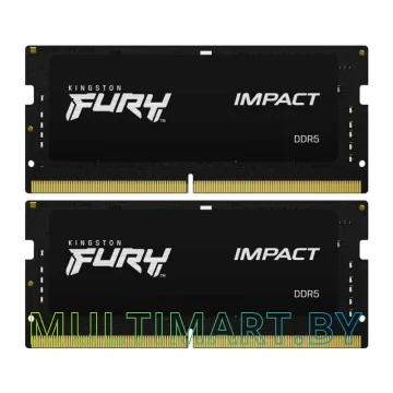 Оперативная память Kingston FURY Impact 2x8 GB SODIMM DDR5 PC5-38400 (KF548S38IBK2/16)